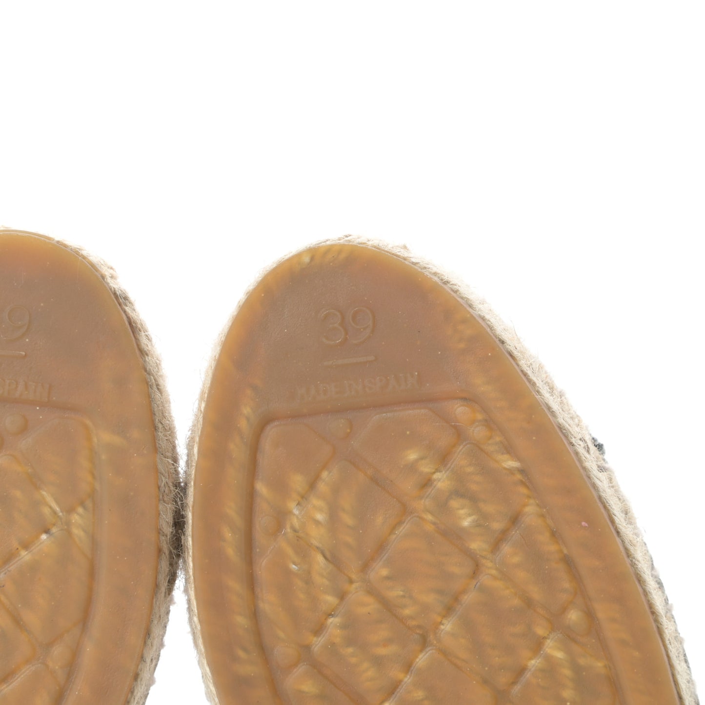 Crackled Calfskin High Top Espadrilles 39 Light Beige Black