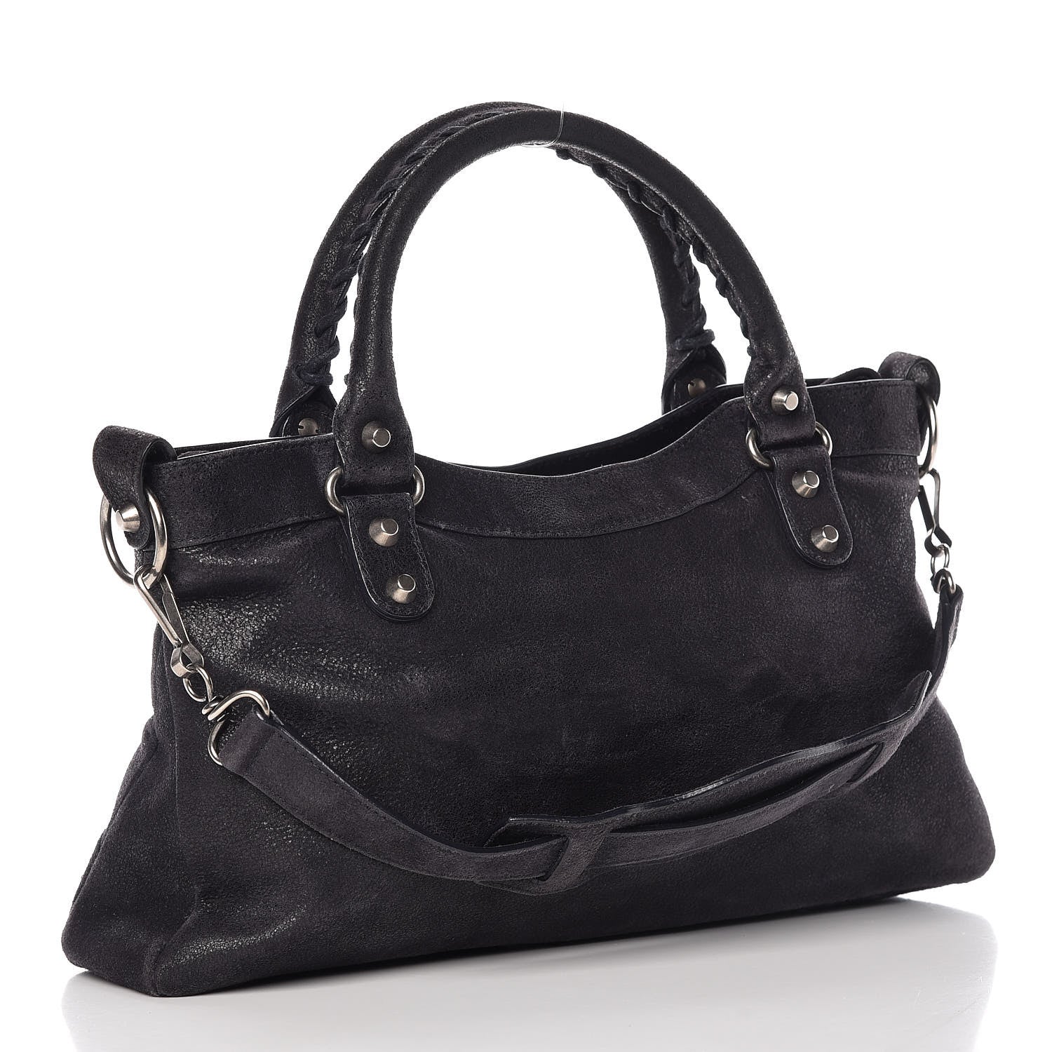Balenciaga Craquele Calfskin First Bleu Obscur 3 of 15