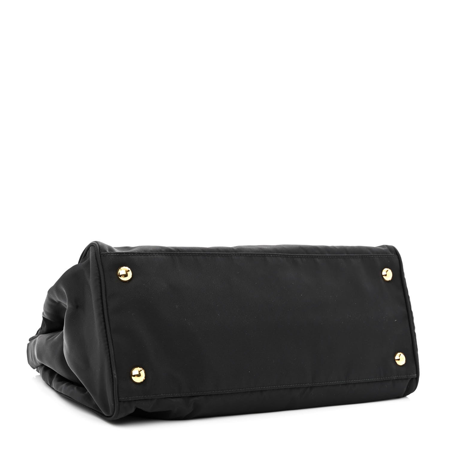 Prada Tessuto Nylon Saffiano Shopping Tote Black 4 of 10