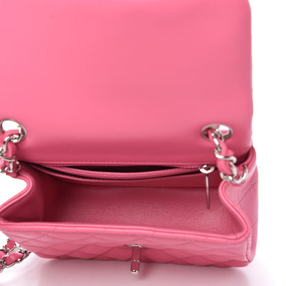 Chanel Lambskin Quilted Mini Square Flap Pink 5 of 11