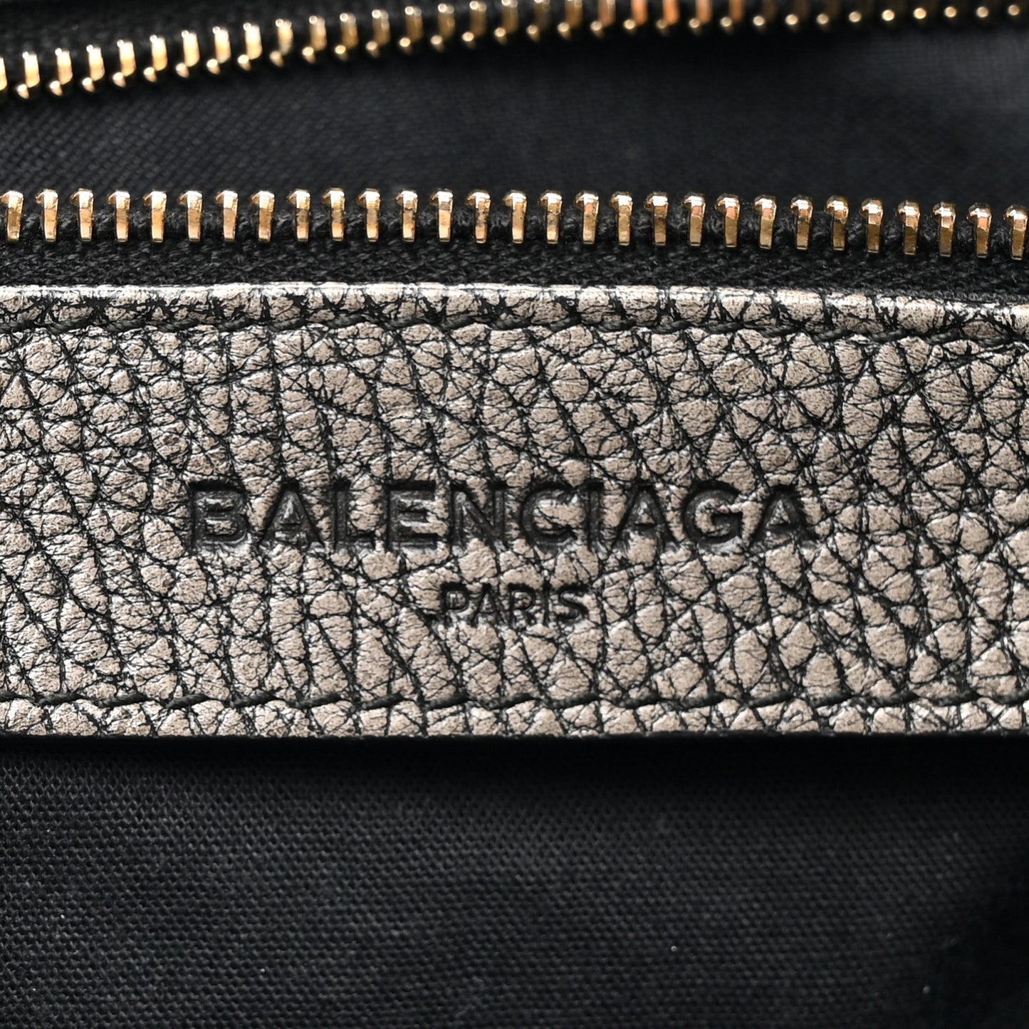 Grained Calfskin Classic Gold Hardware City Ombre Grey Gradient