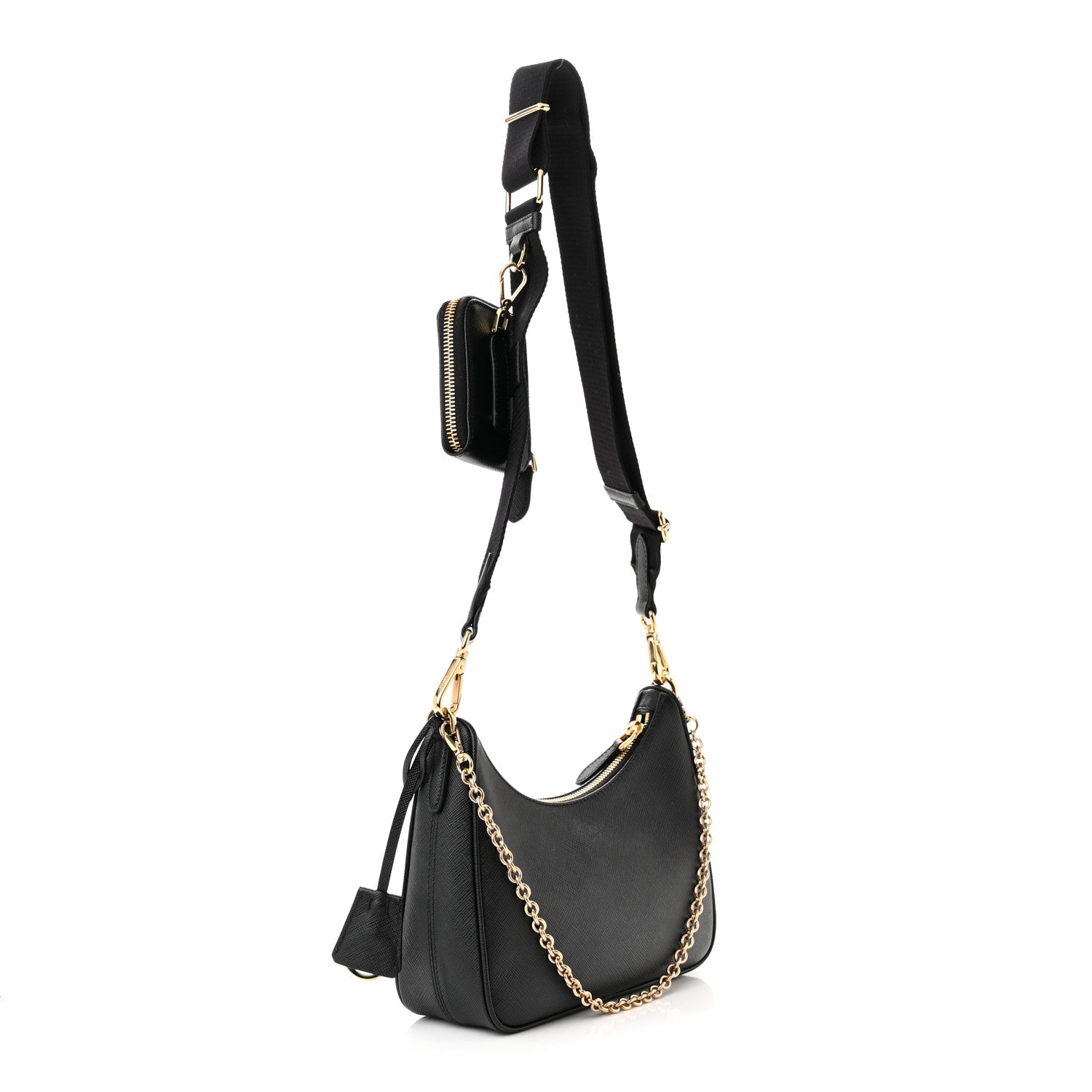 Prada Saffiano Lux Re-Edition 2005 Shoulder Bag Black 3 of 11