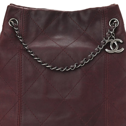 Chanel Lambskin Soft Touch Shoulder Bag Prune 8 of 13