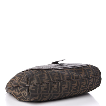 Fendi Zucca Nappa Nuvolata Vitello Tortuga Medium Spy Hobo Tobacco Moro 4 of 19