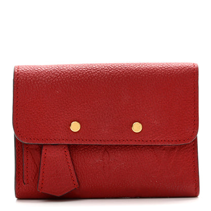 Louis Vuitton Empreinte Pont-Neuf Compact Wallet Cherry 1 of 8