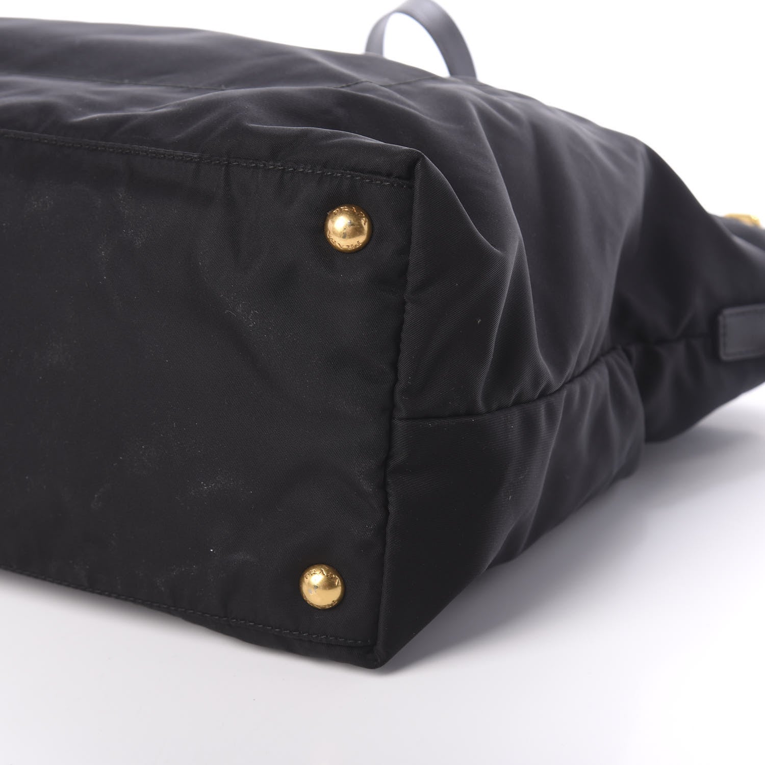 Prada Tessuto Nylon Saffiano Shopping Tote Black 10 of 10