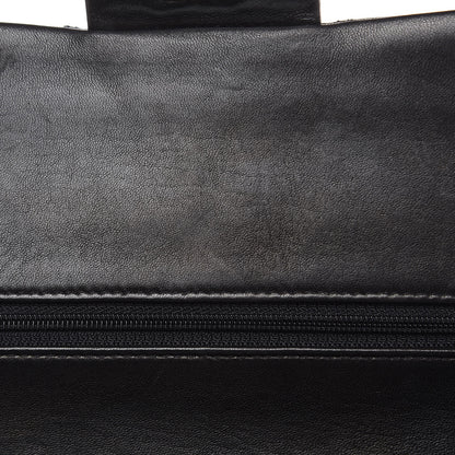 Chanel Lambskin Quilted Medium Double Flap Black 13 of 15