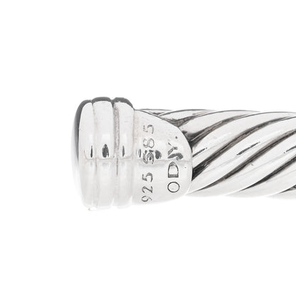 David Yurman Sterling Silver 14K Yellow Gold 5mm X Station Cable Bracelet 3 of 4