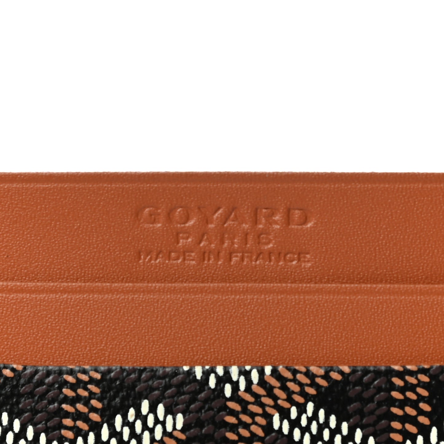Goyardine Saint Sulpice Card Holder Black Gold