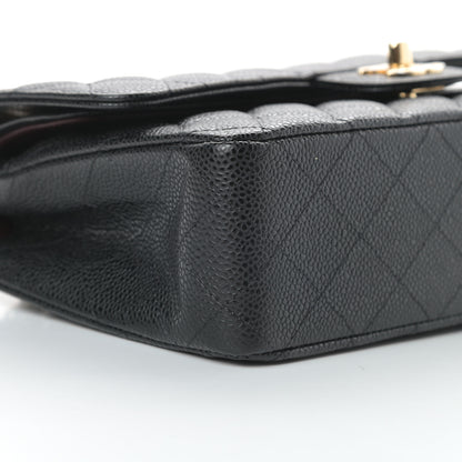 Chanel Caviar Quilted Medium Double Flap Black 9 of 11