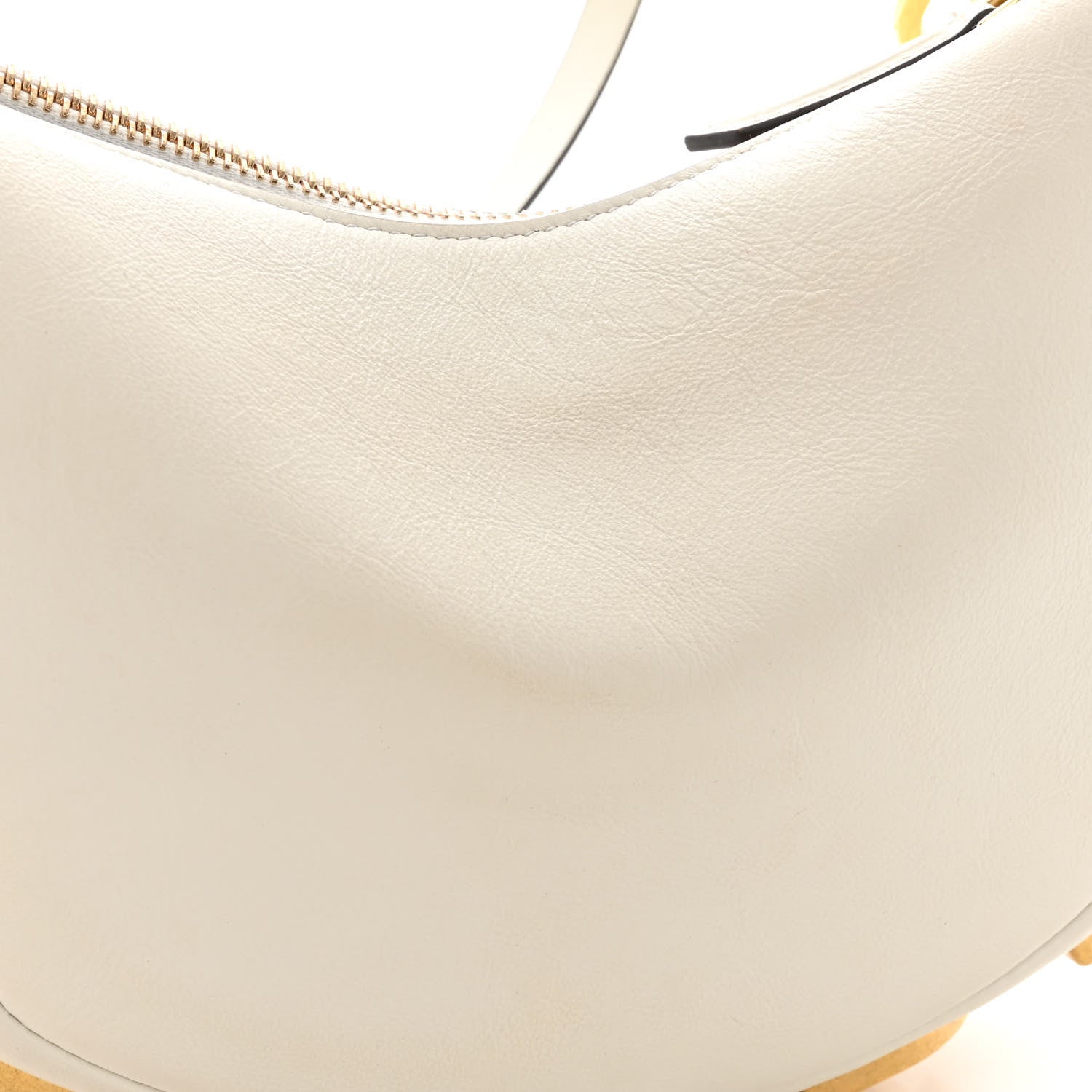Fendi Vitello Grace Matte Mini Fendigraphy Hobo Bag White Ice 12 of 16