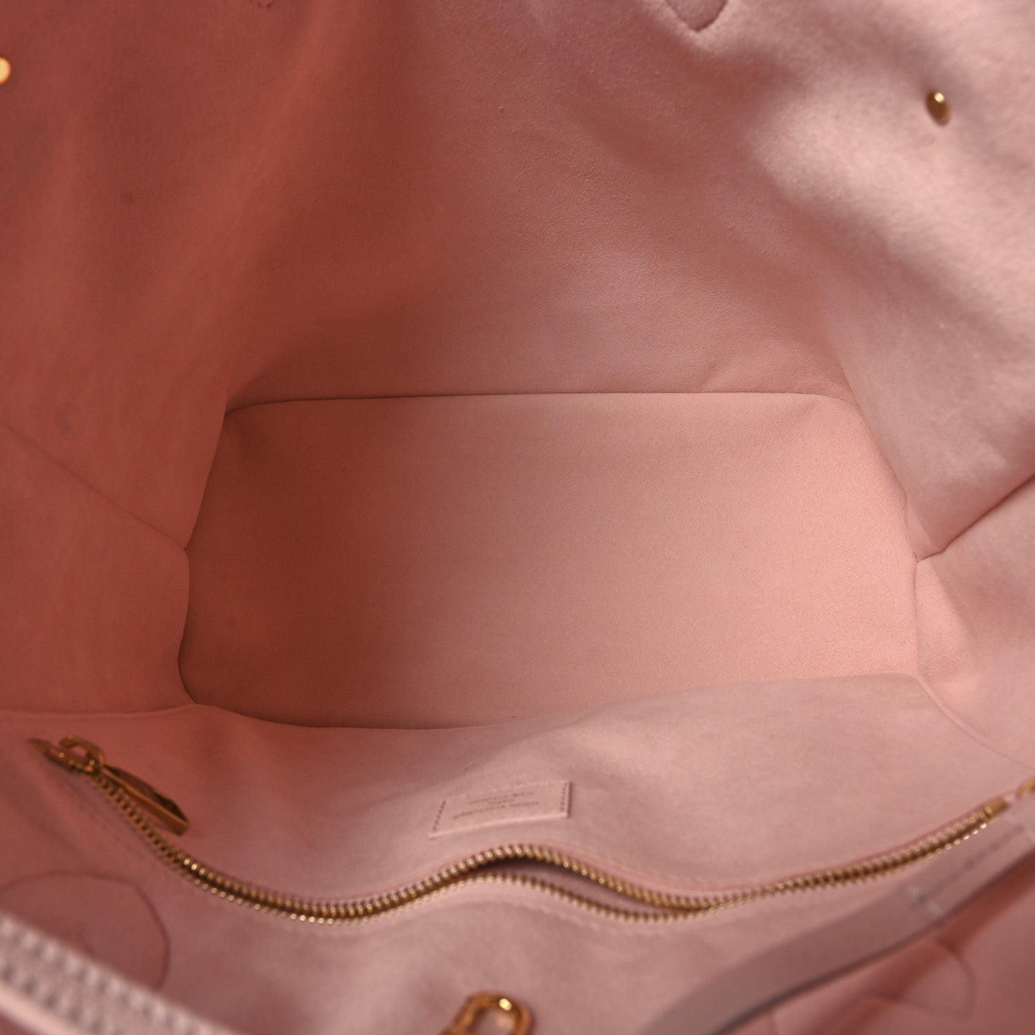 Louis Vuitton Empreinte Monogram Giant Neverfull MM Pink Quartz Beige 6 of 10