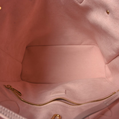 Louis Vuitton Empreinte Monogram Giant Neverfull MM Pink Quartz Beige 6 of 10