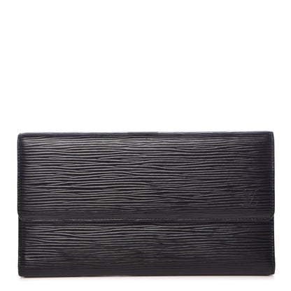 Louis Vuitton Epi Porte Tresor International Wallet Black 1 of 7