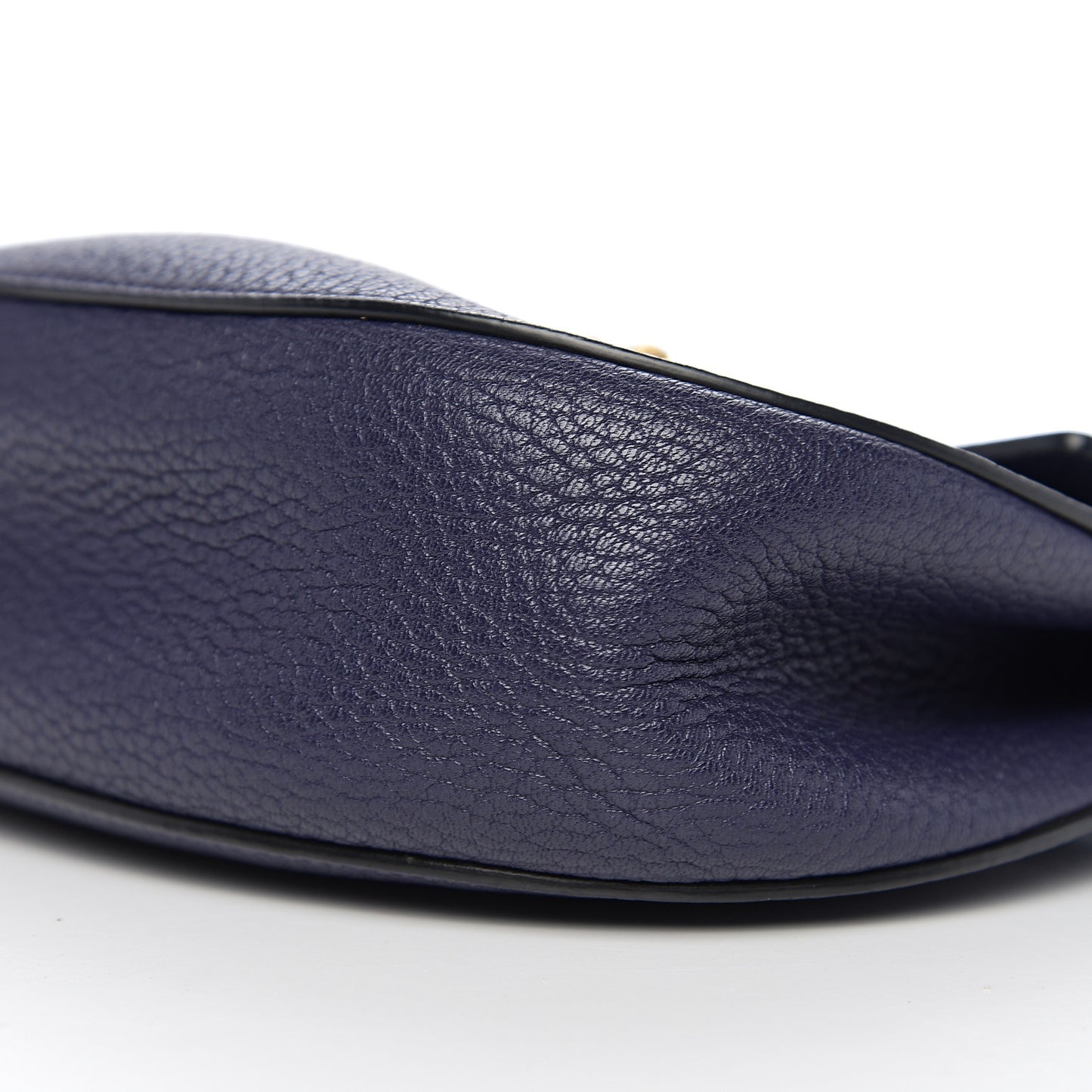 Grained Lambskin Drew Shoulder Bag Royal Navy