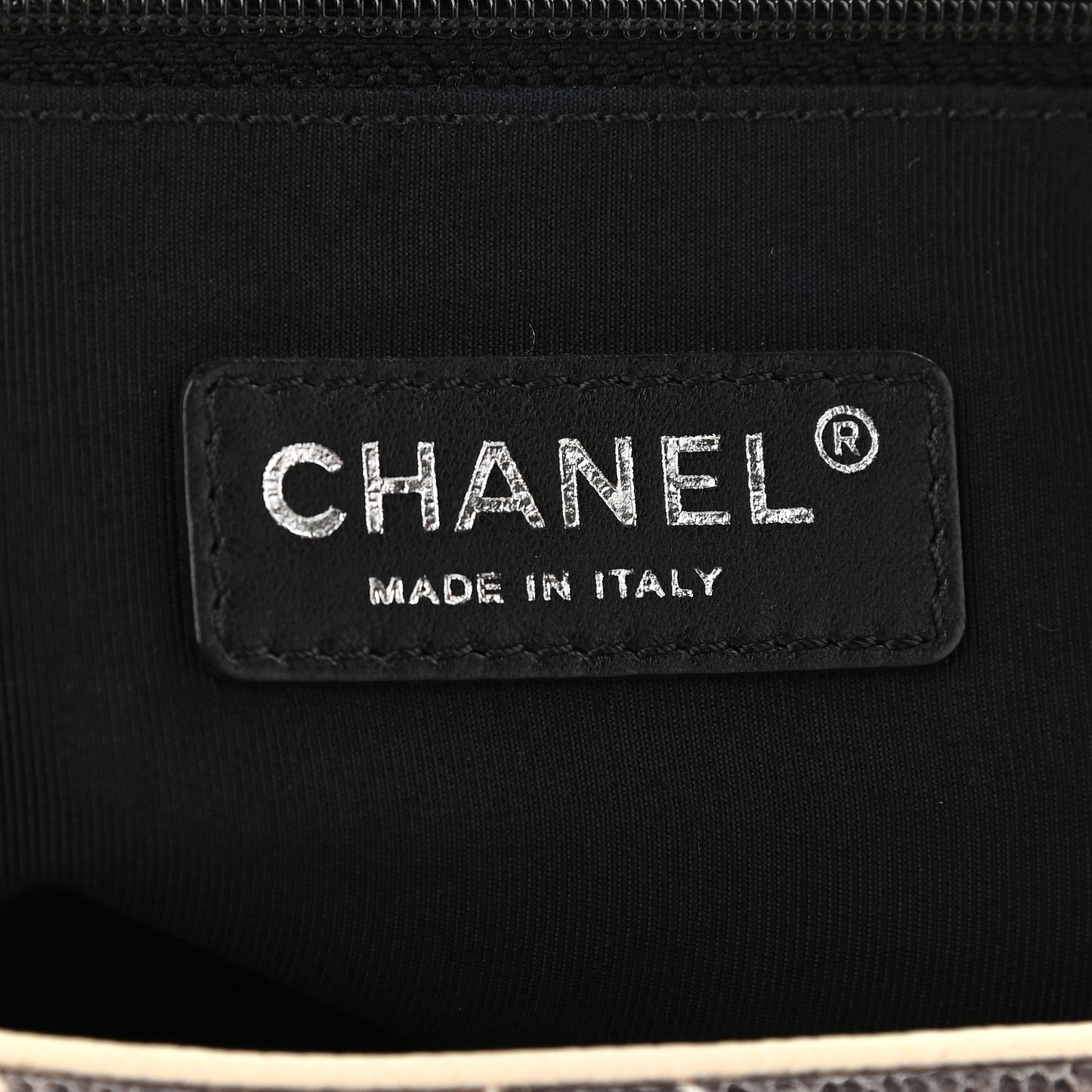 Caviar Quilted Large Ombre Single Flap Grey