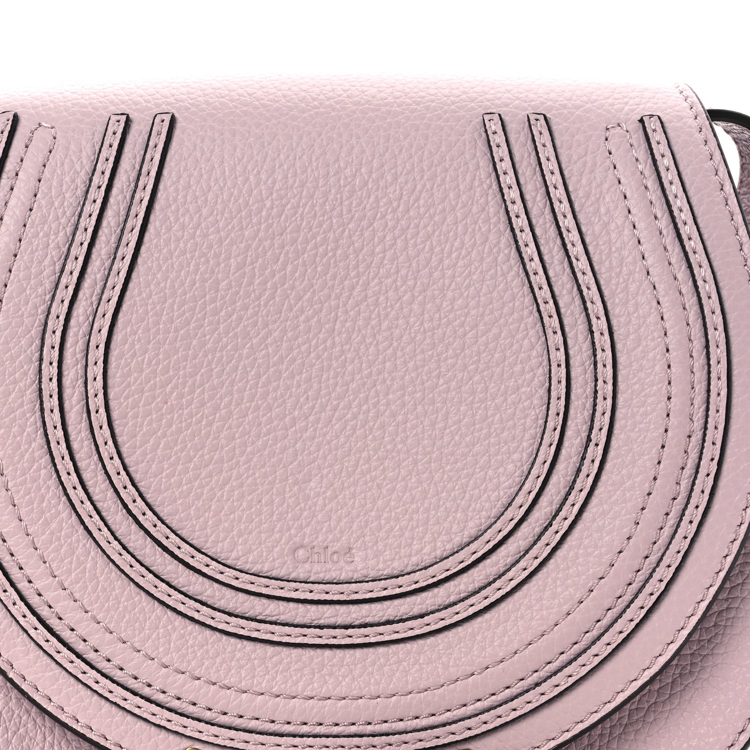 Chloe Calfskin Small Marcie Round Crossbody Bag Misty Lavender 10 of 12