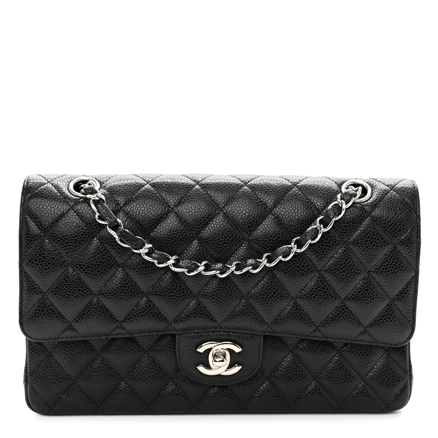 Chanel Caviar Quilted Medium Double Flap Black 1 of 11