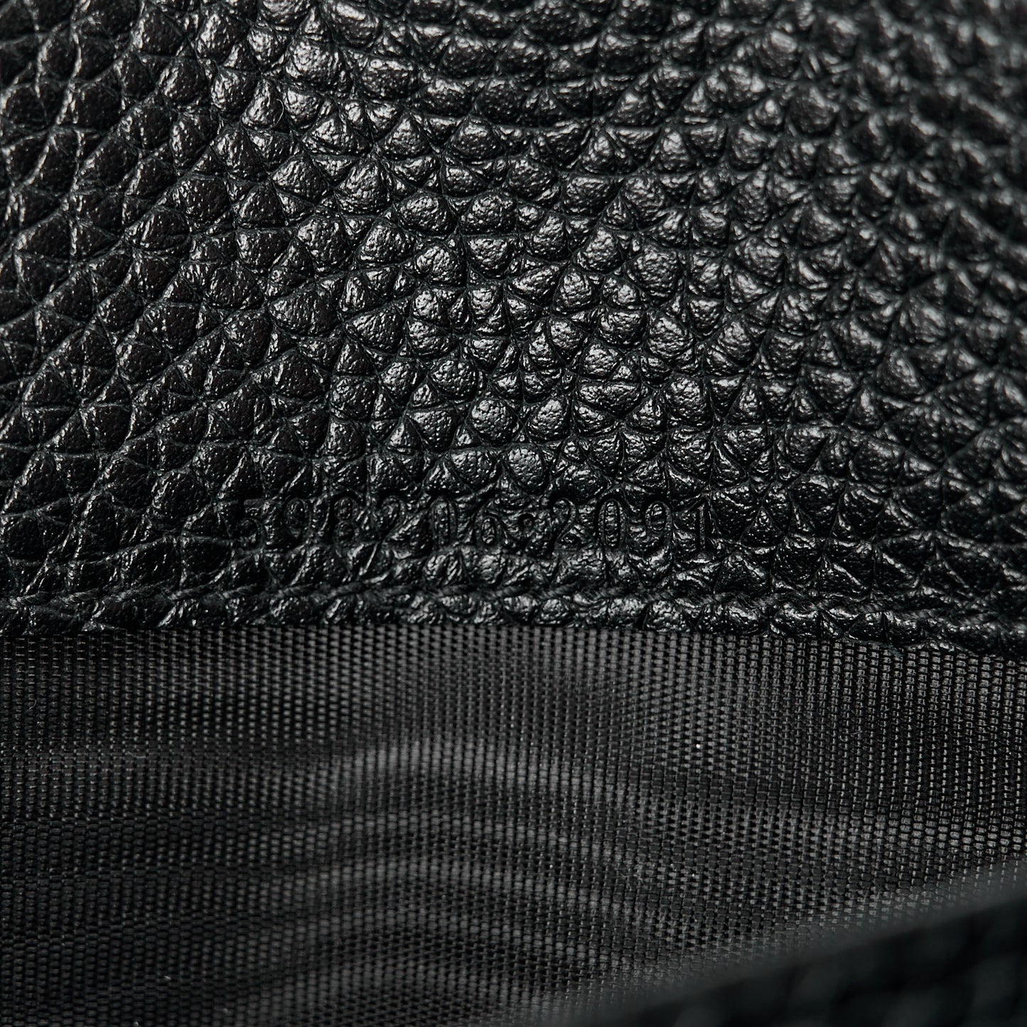 Pebbled Calfskin Large Soho Continental Wallet Black