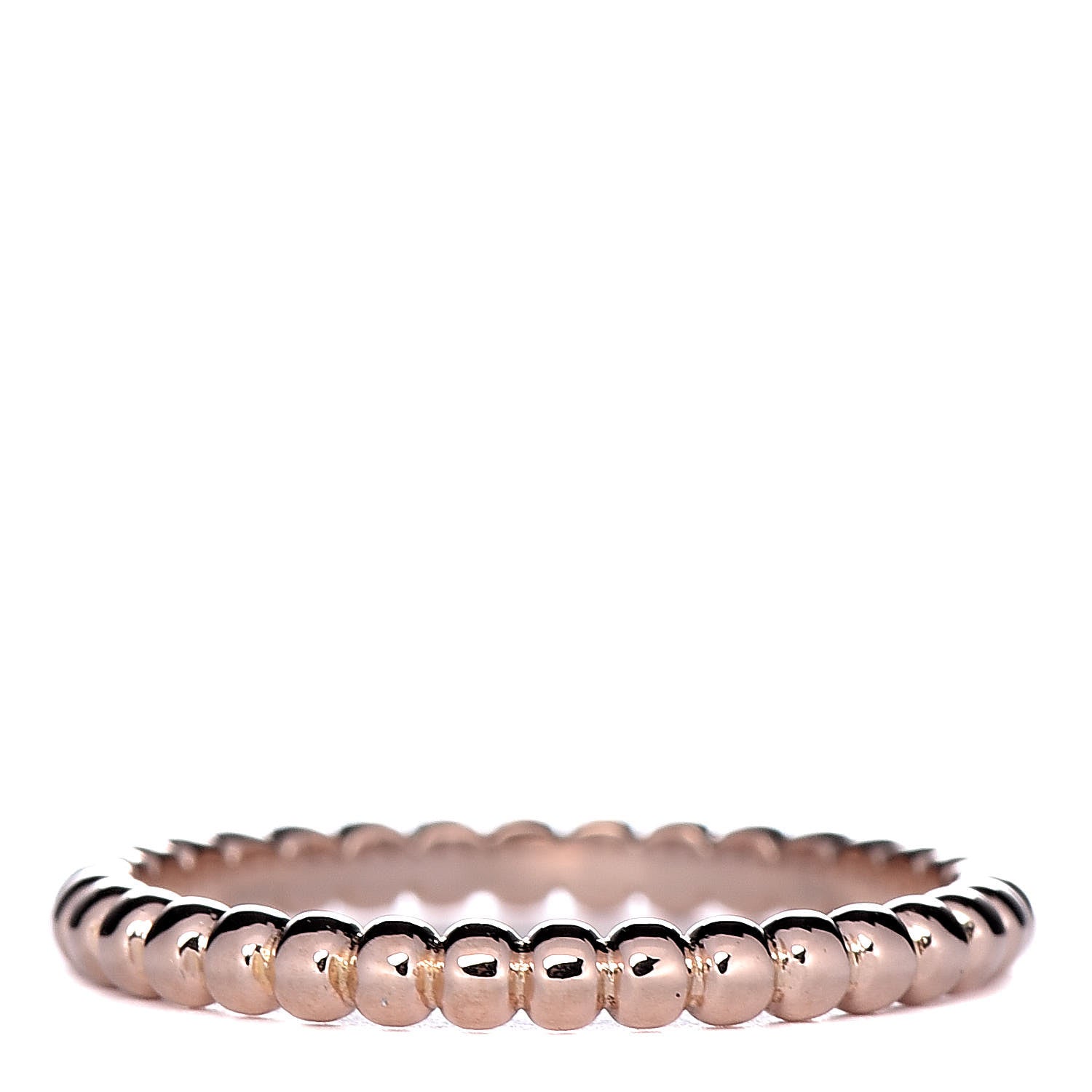 Van Cleef & Arpels 18K Rose Gold Small Perlee Ring 48 4.5 3 of 6