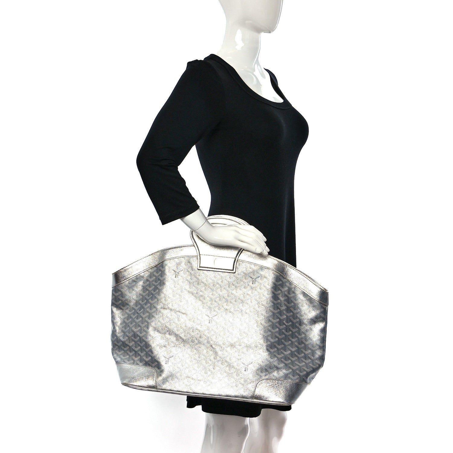 Goyard Goyardine Beluga MM Silver 2 of 14