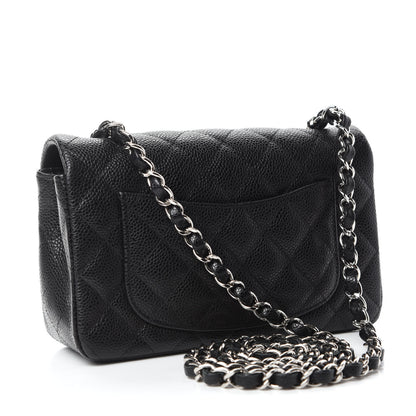 Chanel Caviar Quilted Mini Rectangular Flap Black 3 of 12
