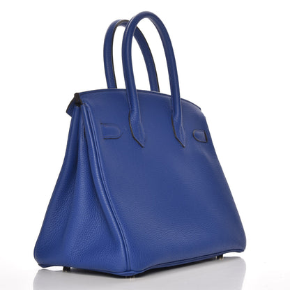 Hermes Togo Birkin 30 Bleu Electrique 3 of 34