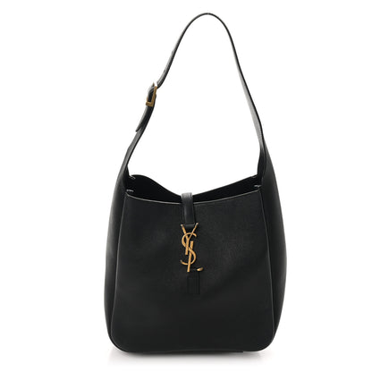 Saint Laurent Smooth Calfskin Small Le 5 A 7 Soft Hobo Black 1 of 9