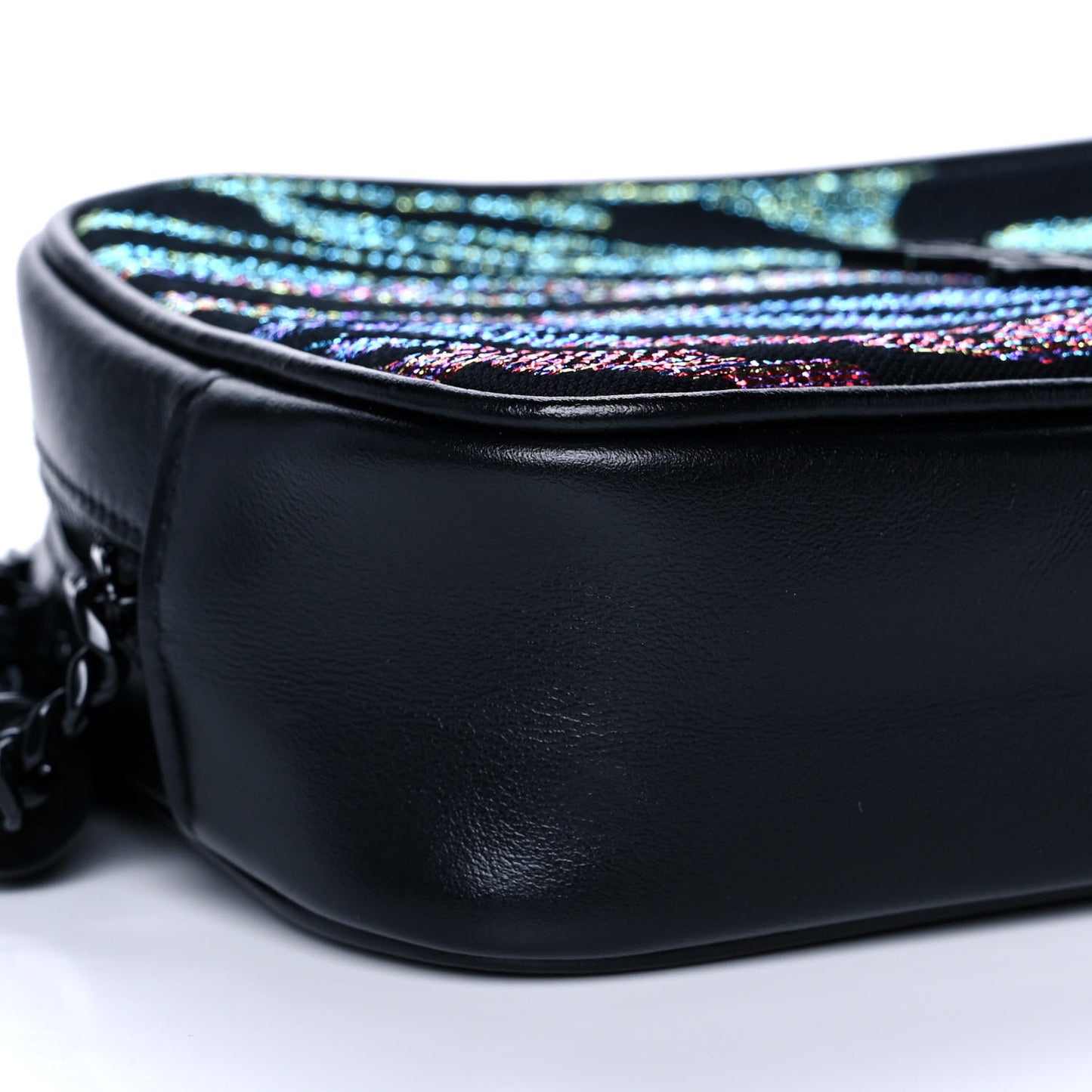 Canvas Calfskin Metallic Tiger Print Monogram Lou Camera Bag Multicolor