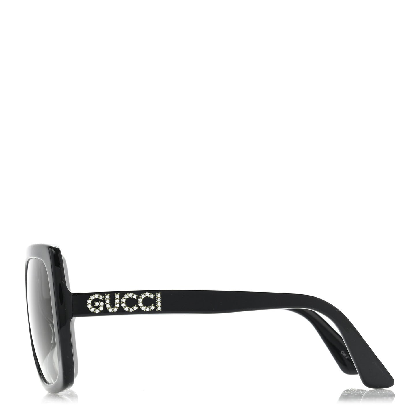 Crystal Square Frame GG Sunglasses GG0418S Black