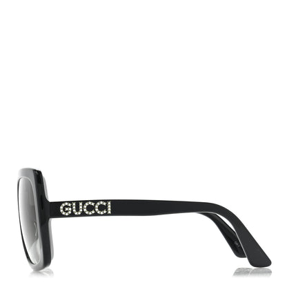 Gucci Crystal Square Frame GG Sunglasses GG0418S Black 3 of 8