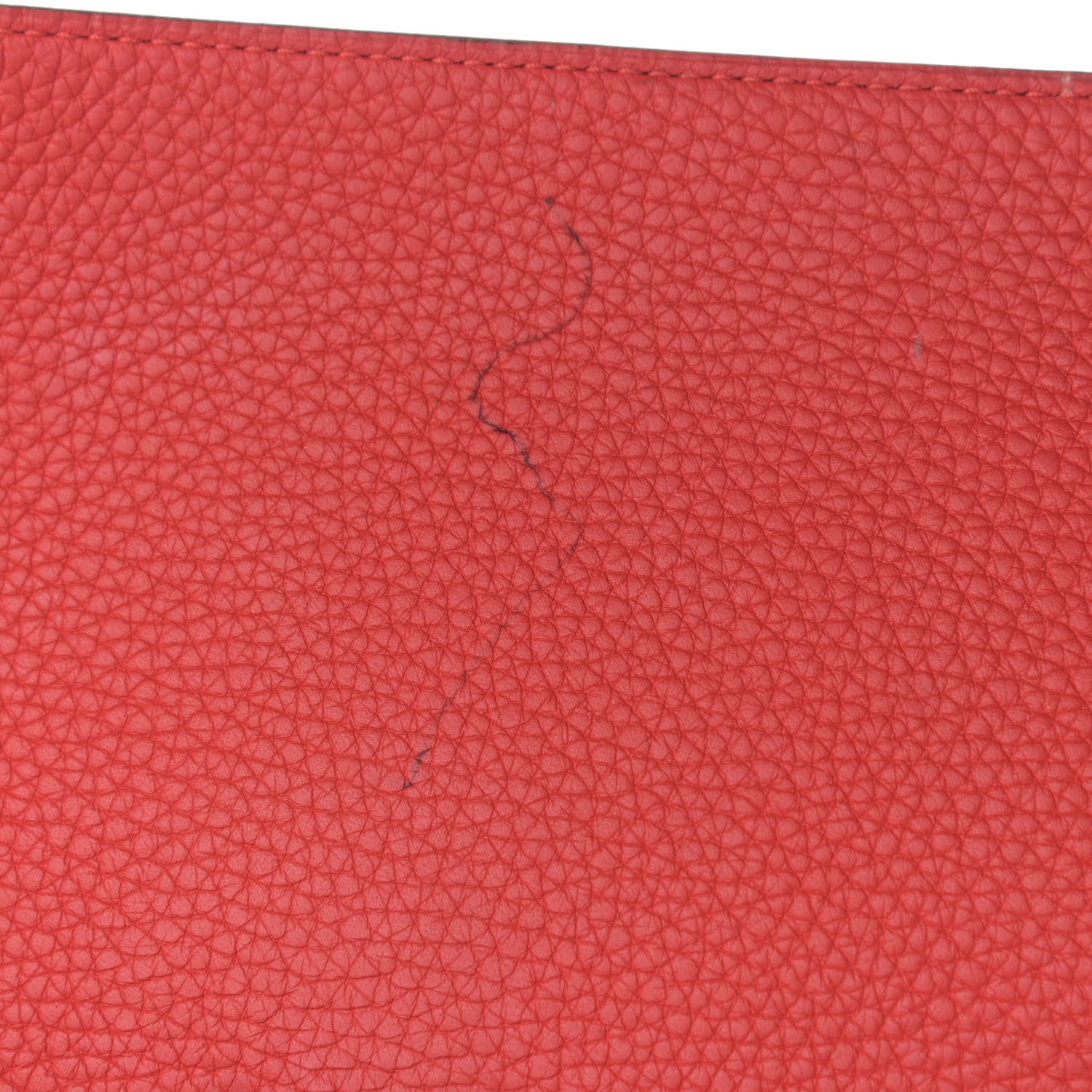 Hermes Taurillon Clemence Bi-Color Jypsiere 31 Gold Rouge Casaque 13 of 13