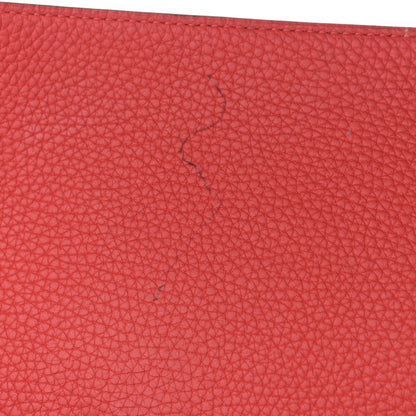 Hermes Taurillon Clemence Bi-Color Jypsiere 31 Gold Rouge Casaque 13 of 13
