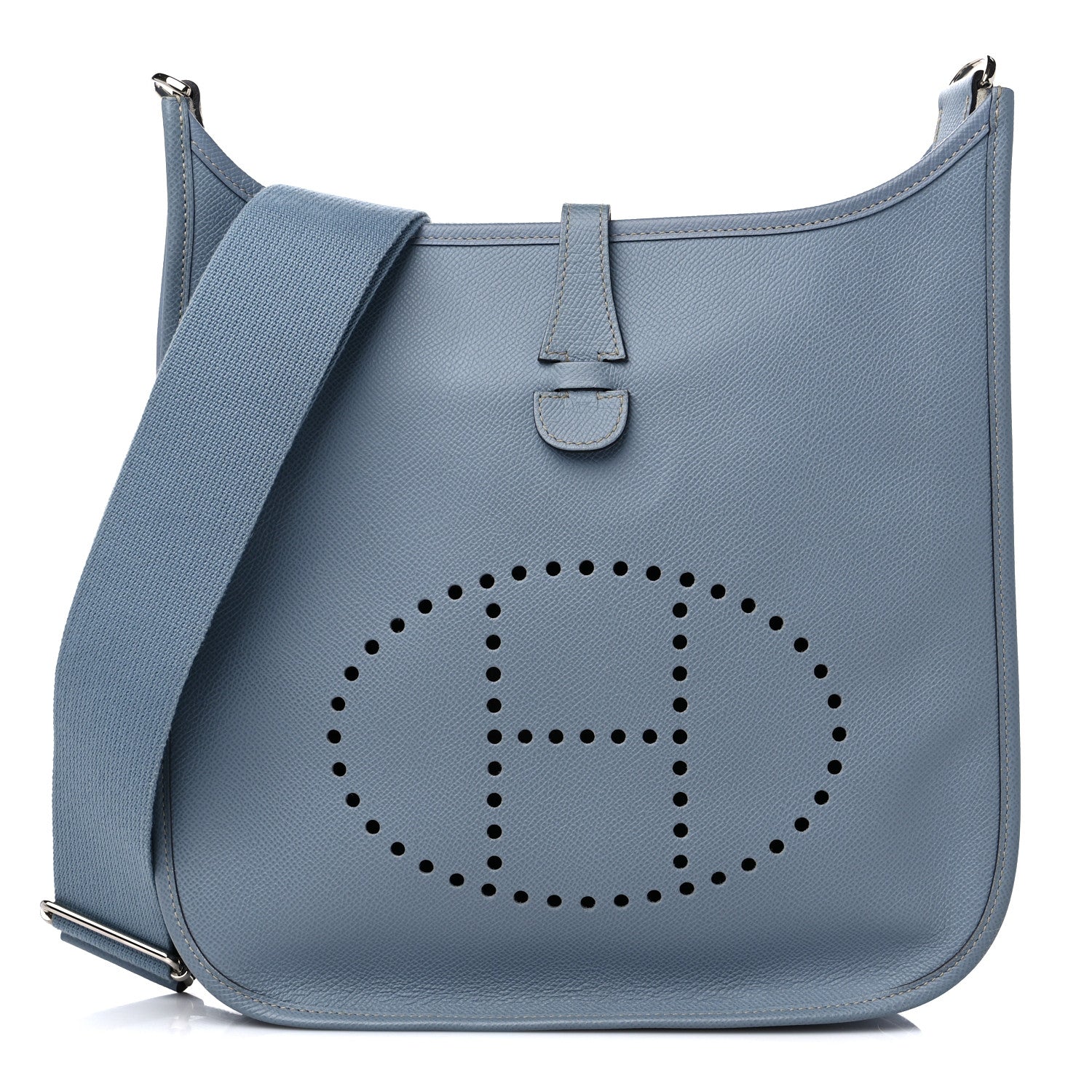 Hermes Epsom Evelyne III PM Bleu Lin 1 of 11