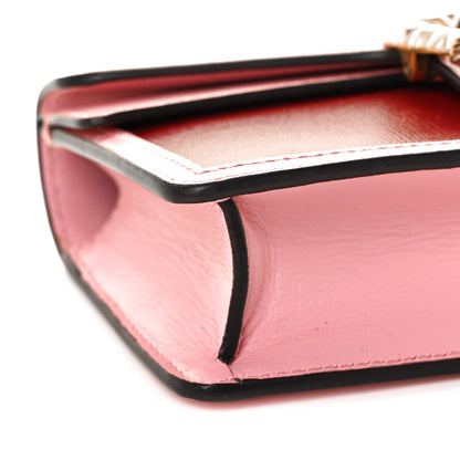 Gucci Azalea Calfskin Enamel Super Mini Dionysus Shoulder Bag New Cherry Red Wild Rose Off White 7 of 9