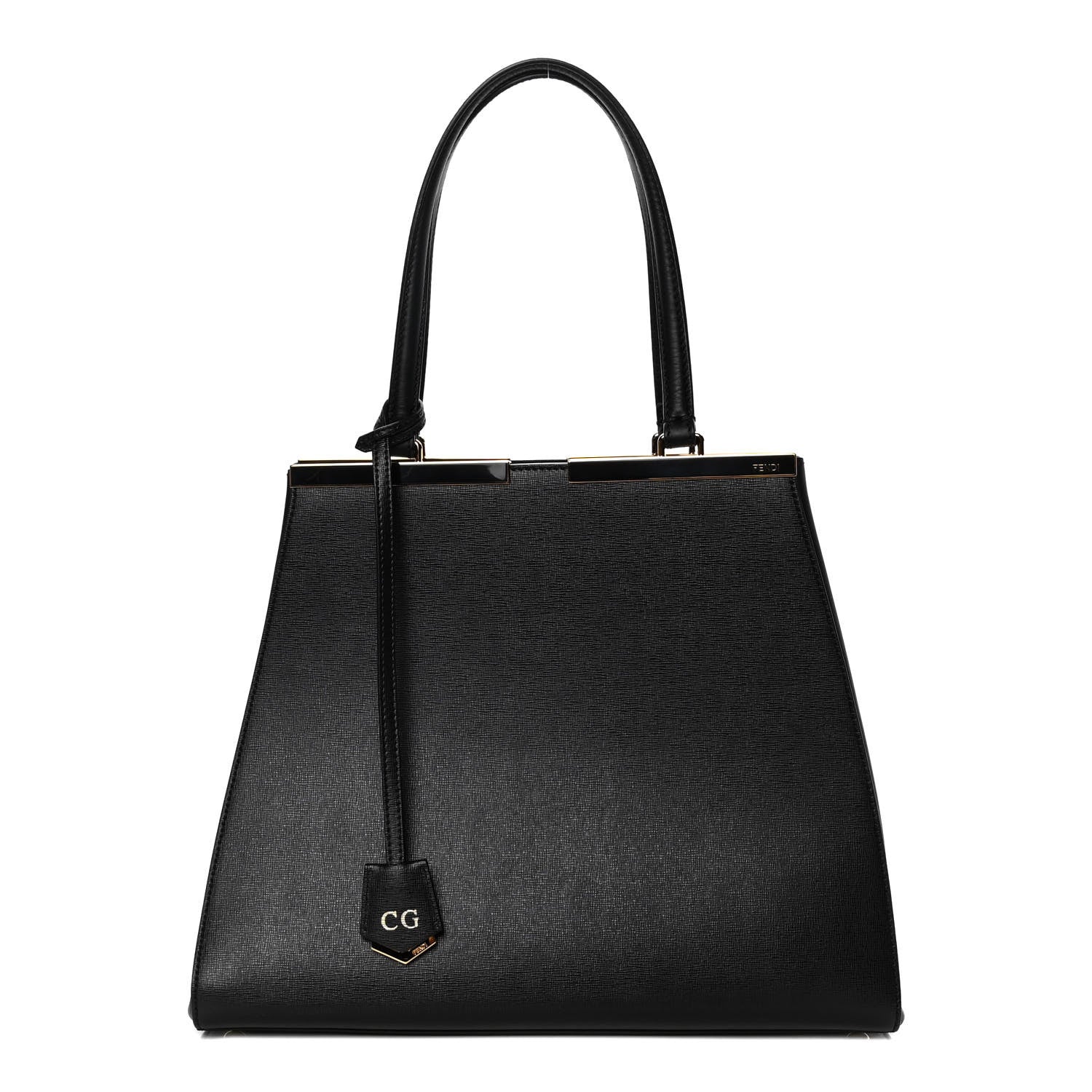Fendi Vitello Elite Large 3Jours Tote Black 1 of 8