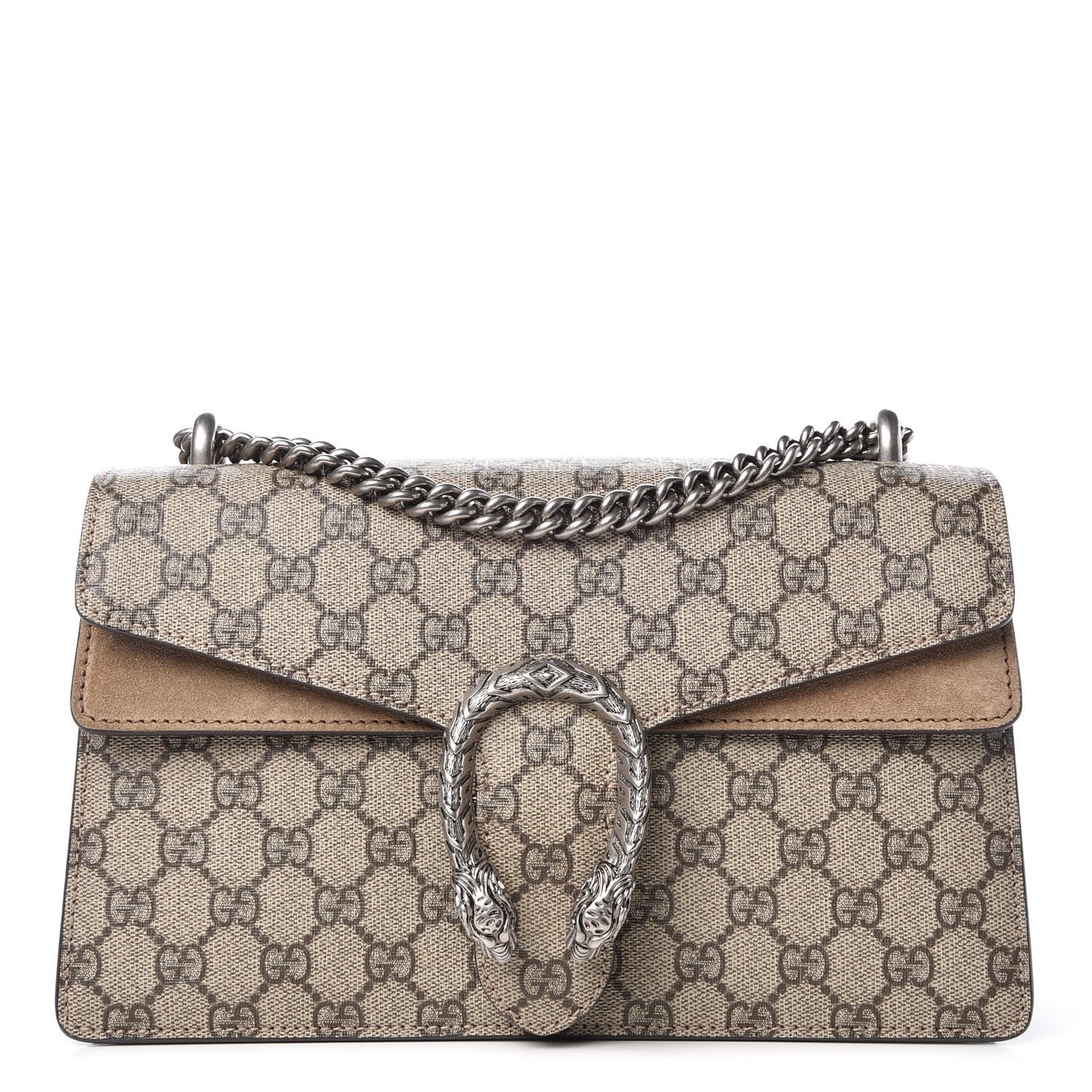 GG Supreme Monogram Small Dionysus Shoulder Bag Taupe