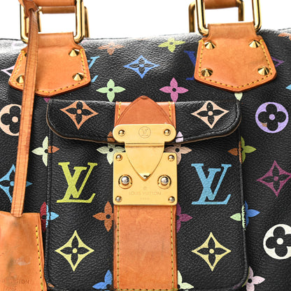 Louis Vuitton Monogram Multicolor Speedy 30 Black 9 of 14