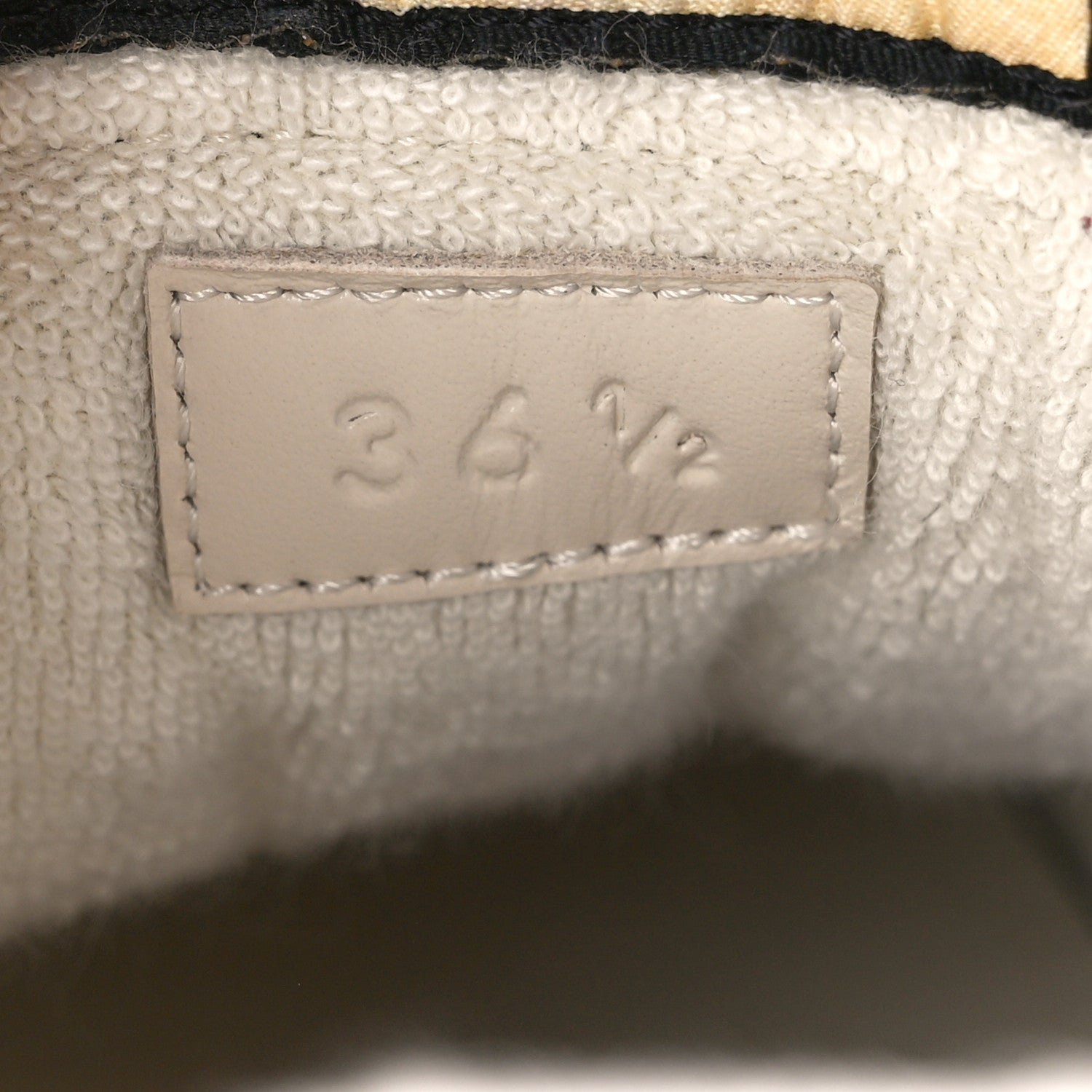 Gucci Nylon Nubuck Web Womens Screener Sneakers Mystic 36.5 Dusty Milk 9 of 10
