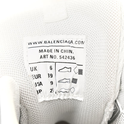 Balenciaga Rubber Mesh Fabric Monocolor Recycled Sole Womens Track Sneakers 39 White 7 of 9