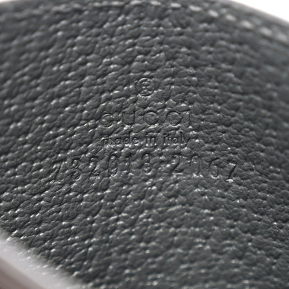 Gucci GG Supreme Monogram Textured Calfskin Ophidia Card Holder Grey 6 of 6