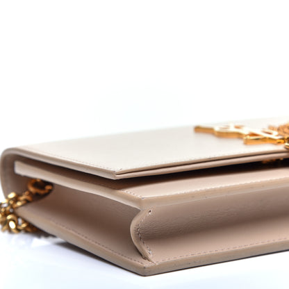 Saint Laurent Smooth Calfskin Classic Monogram Kate Tassel Chain Wallet Nude Powder 6 of 10