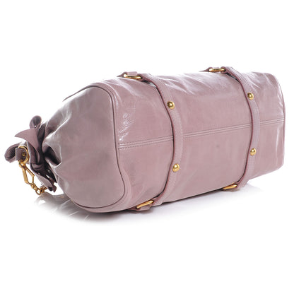 Miu Miu Vitello Lux Large Bow Bag Mughetto 4 of 8