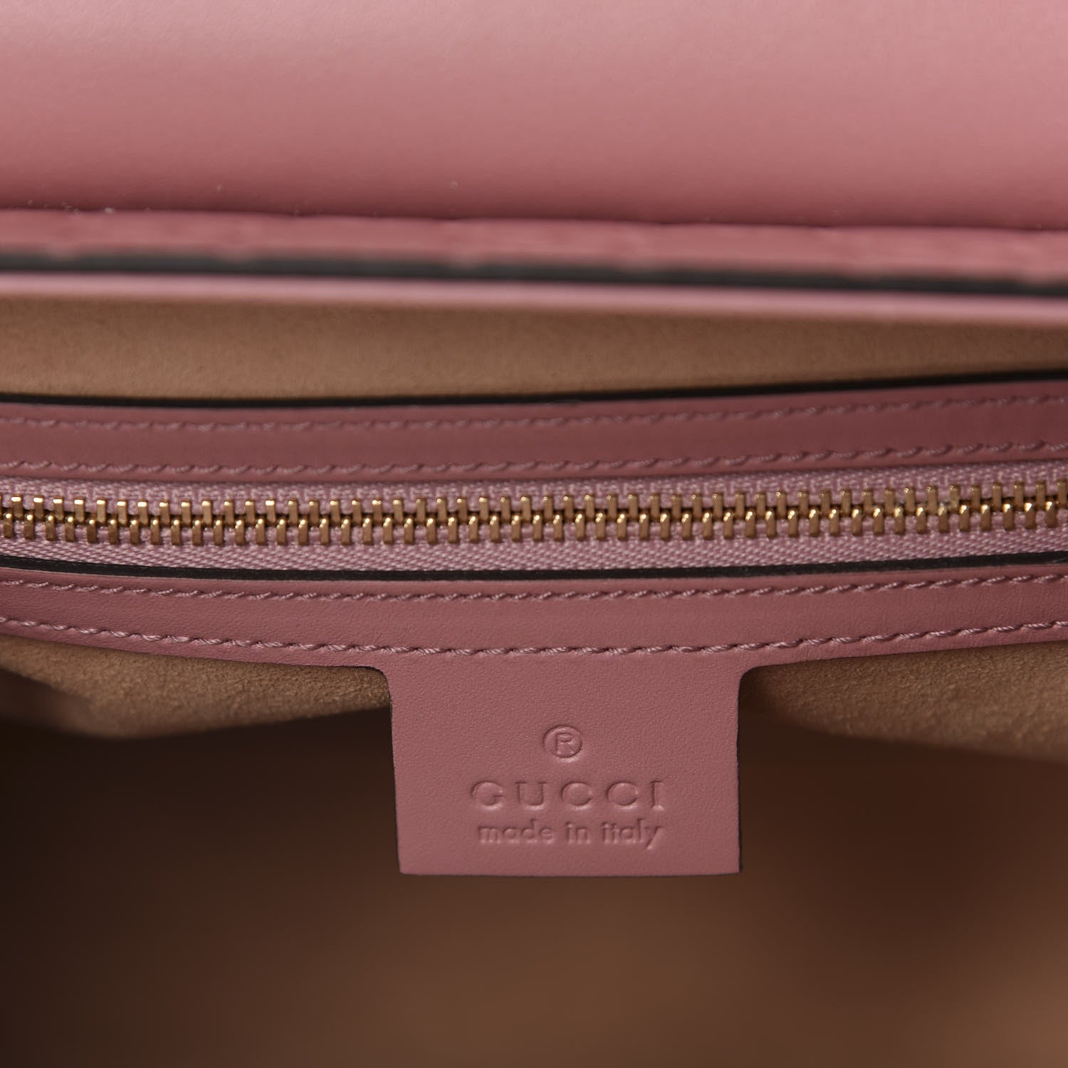 Gucci Guccissima Signature Small Padlock Top Handle Bag Rose Baby Candy 8 of 10
