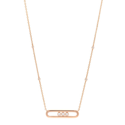 Messika 18K Rose Gold Diamond Move Pendant Necklace 1 of 4