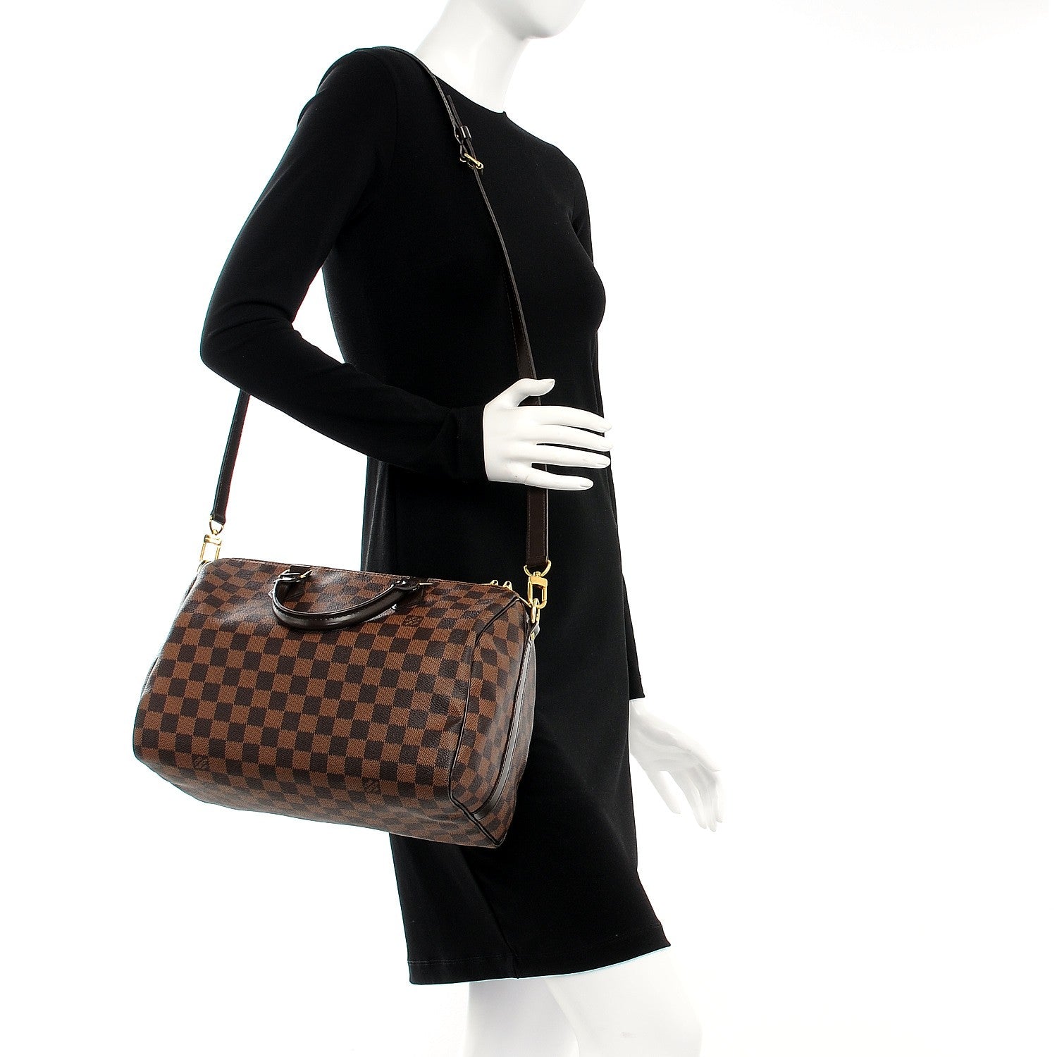 Louis Vuitton Damier Ebene Speedy Bandouliere 30 2 of 13