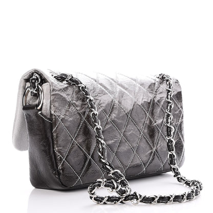 Chanel Vinyl Quilted Small Melrose Degrade Flap Black 4 of 10
