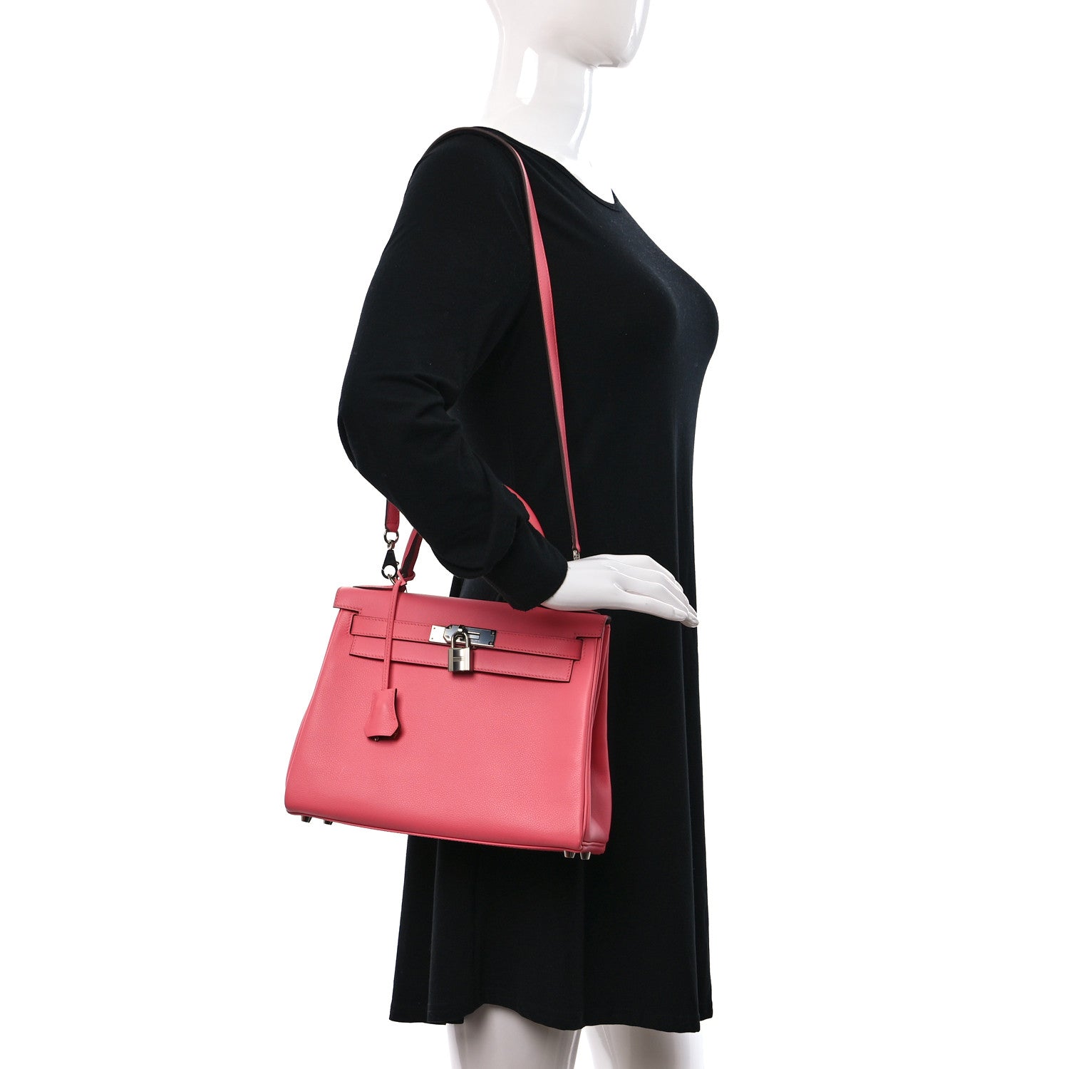 Hermes Evercolor Verso Kelly Retourne 28 Rose D'ete Terre 2 of 13