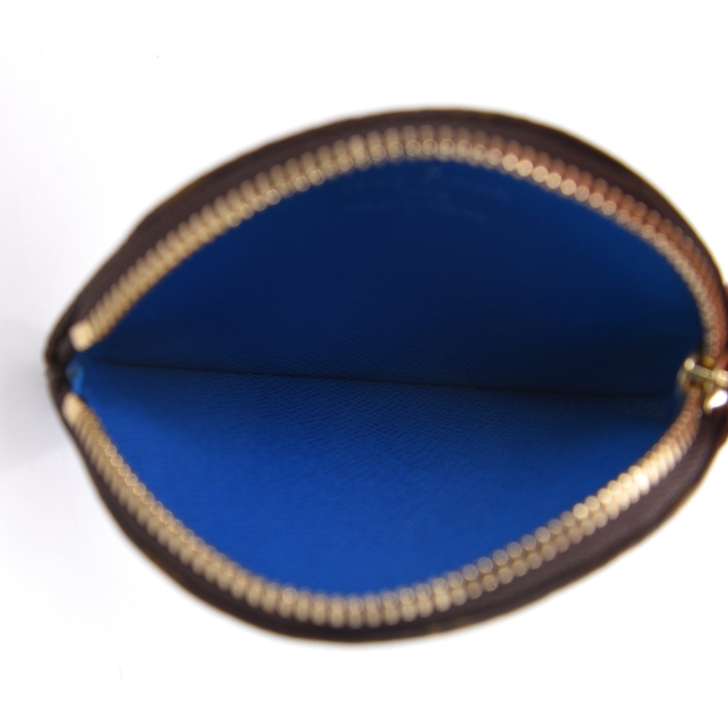 Monogram 2019 Christmas Animation Round Coin Purse Blue
