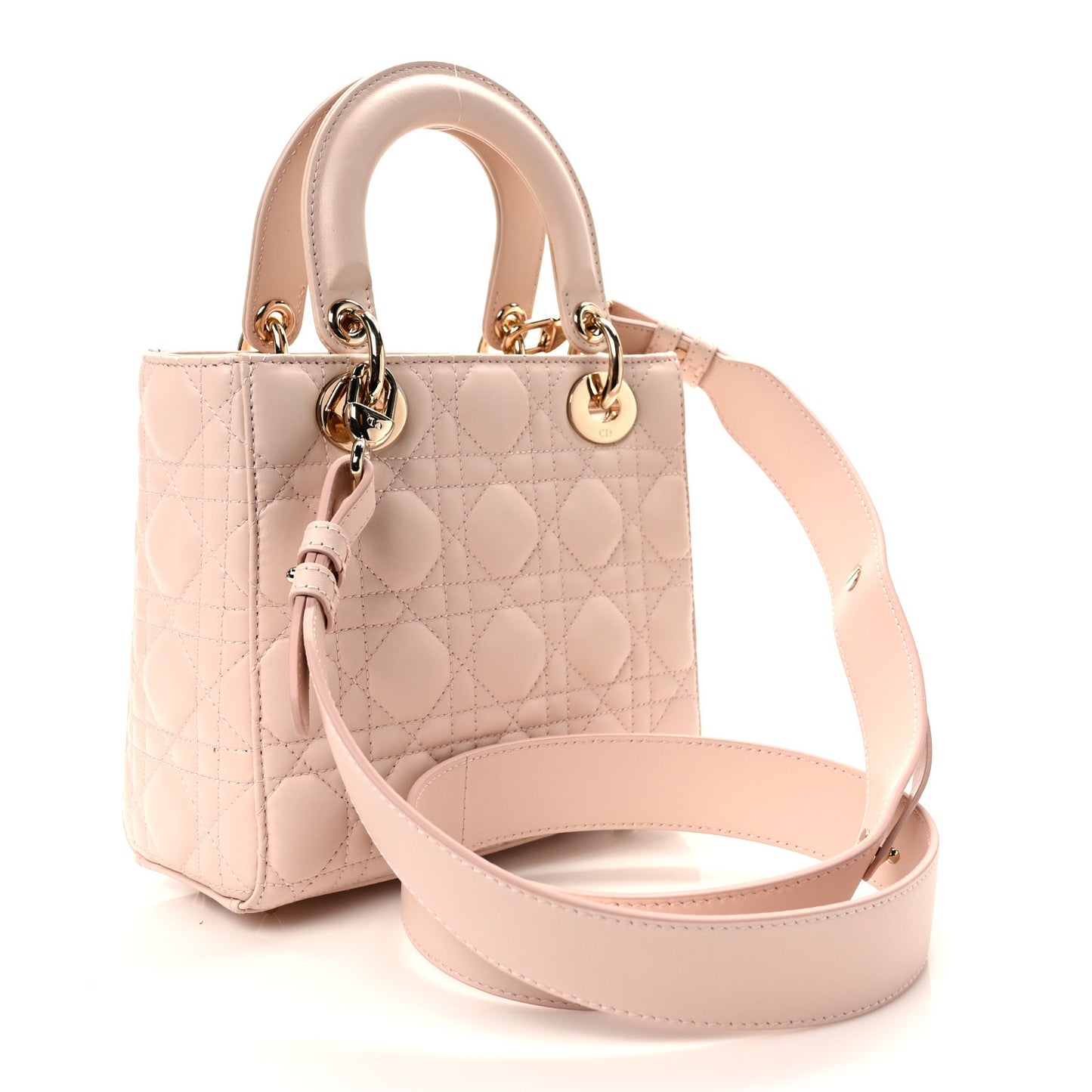 Lambskin Cannage Small My ABCDior Lady Dior Light Pink